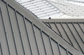 Grey metal roof