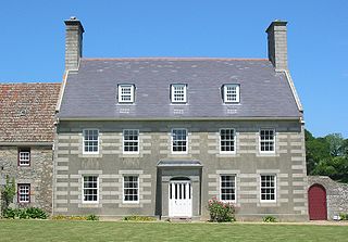 Grey brick house